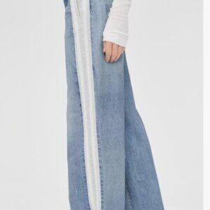 Rag & Bone Women's Miramar Terry Pull On Wide Leg Pants, small